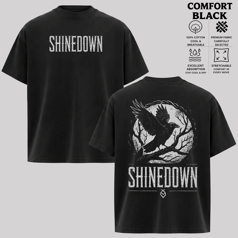 Shinedown Crow Graphic T-shirt & Hoodie