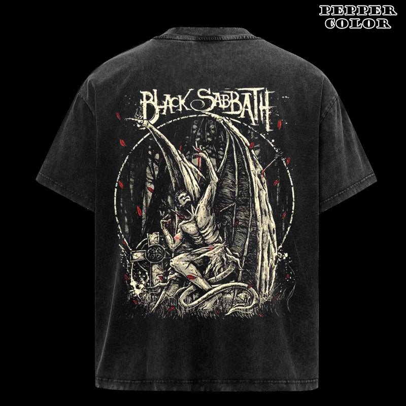 Vintage Black Sabbath Dark Seraph Fan Art Men and Women T-Shirt