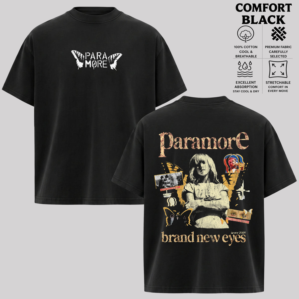 Paramore Brand New Eyes Graphic T-Shirt & Hoodie