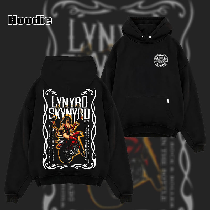 Lynyrd Skynyrd whiskey rock roller devil in the bottle shirt & hoodie