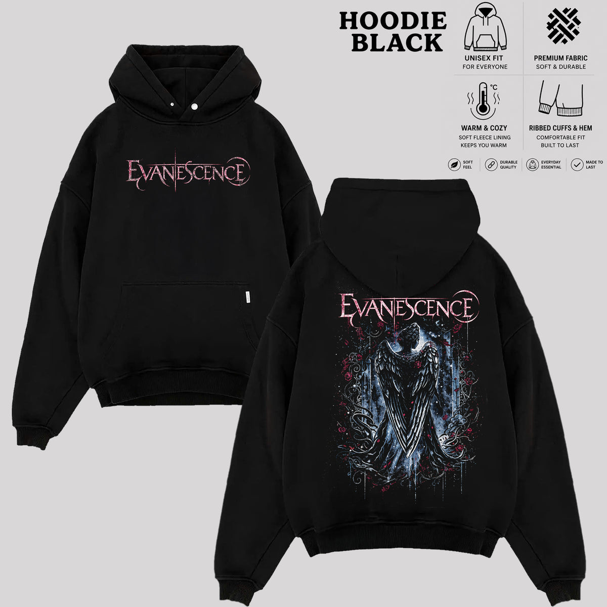 Evanescence Graphic T-Shirt & Hoodie