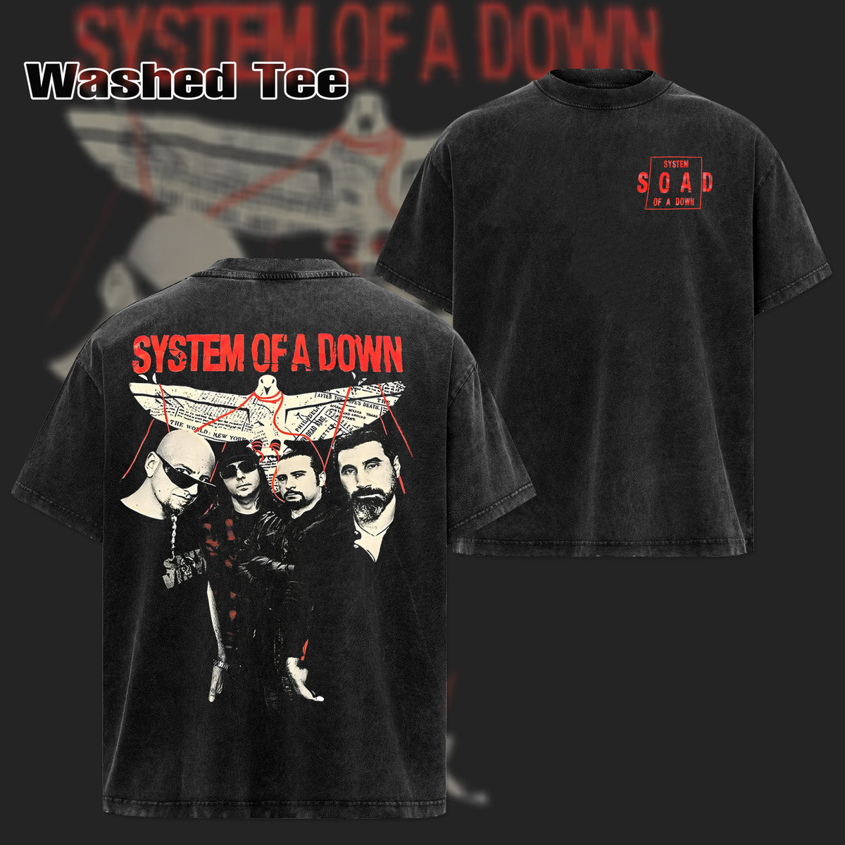 Vintage System of a Down Band  T-Shirt & Hoodie