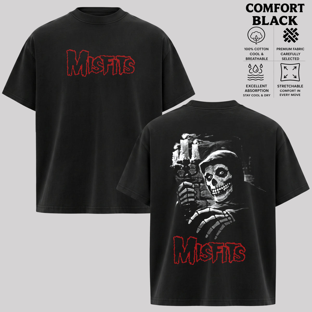 Vintage Misfits Band Shirt & Hoodie, Punk Rock Graphic Tee