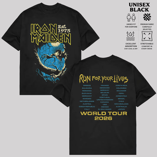 Iron Maiden T-Shirt, Vintage Heavy Metal Band Shirt, Retro Rock Music Graphic Tee