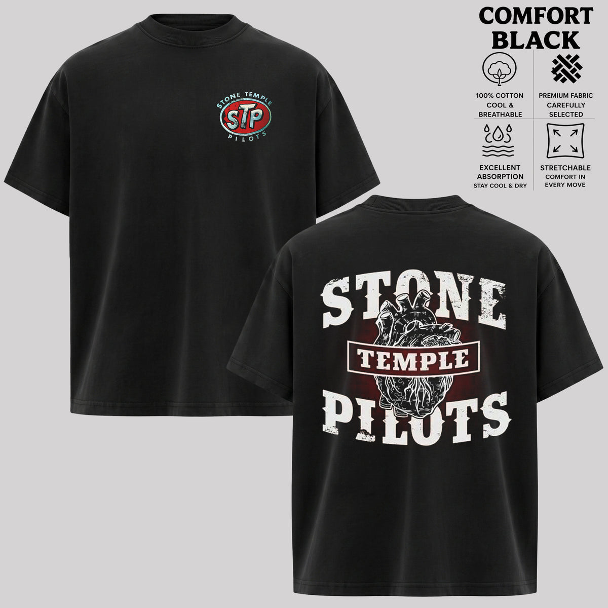 Stone Temple Pilots Band Shirt, Grunge Rock Tee