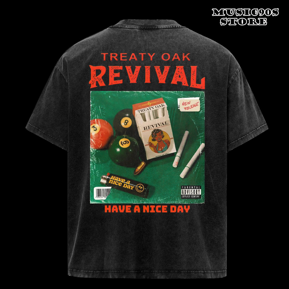 ReTro Treaty Oak Revival Retro Style Crewneck 2 Sided T-shirt