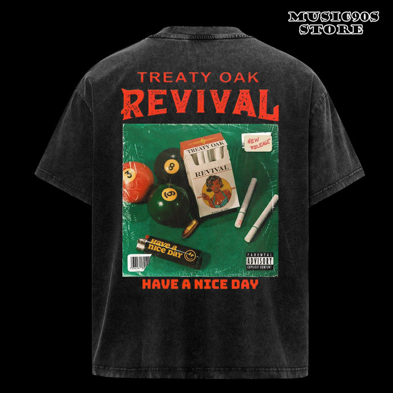 ReTro Treaty Oak Revival Retro Style Crewneck 2 Sided T-shirt