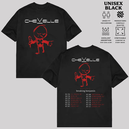 Chevelle Breaking Benjamin Tour Graphic T-Shirt & Hoodie