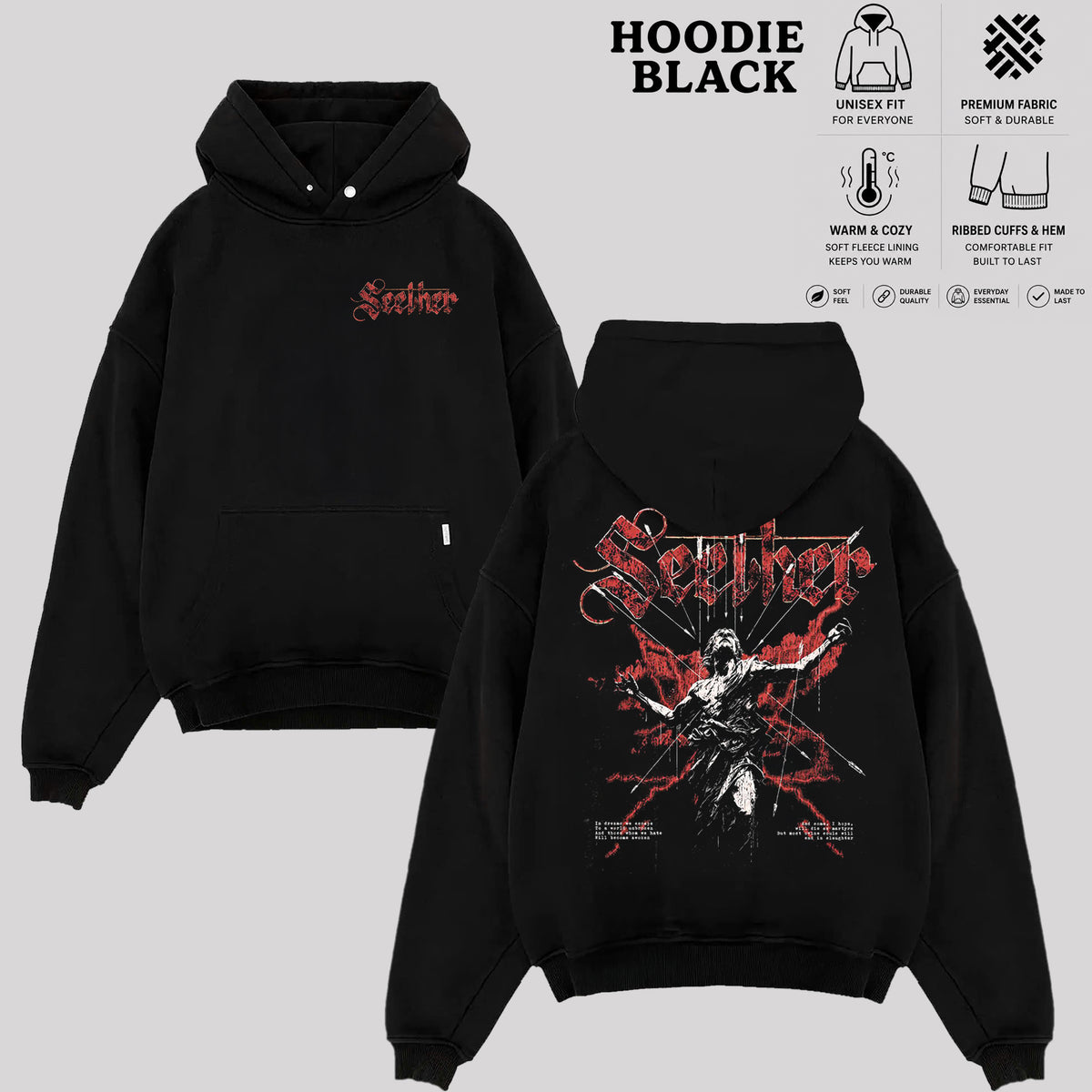 Seether Graphic T-Shirt & Hoodie