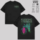 Sleeping With Sirens Band T-Shirt, Two-Sided Waterfall Graphic Rock Tee