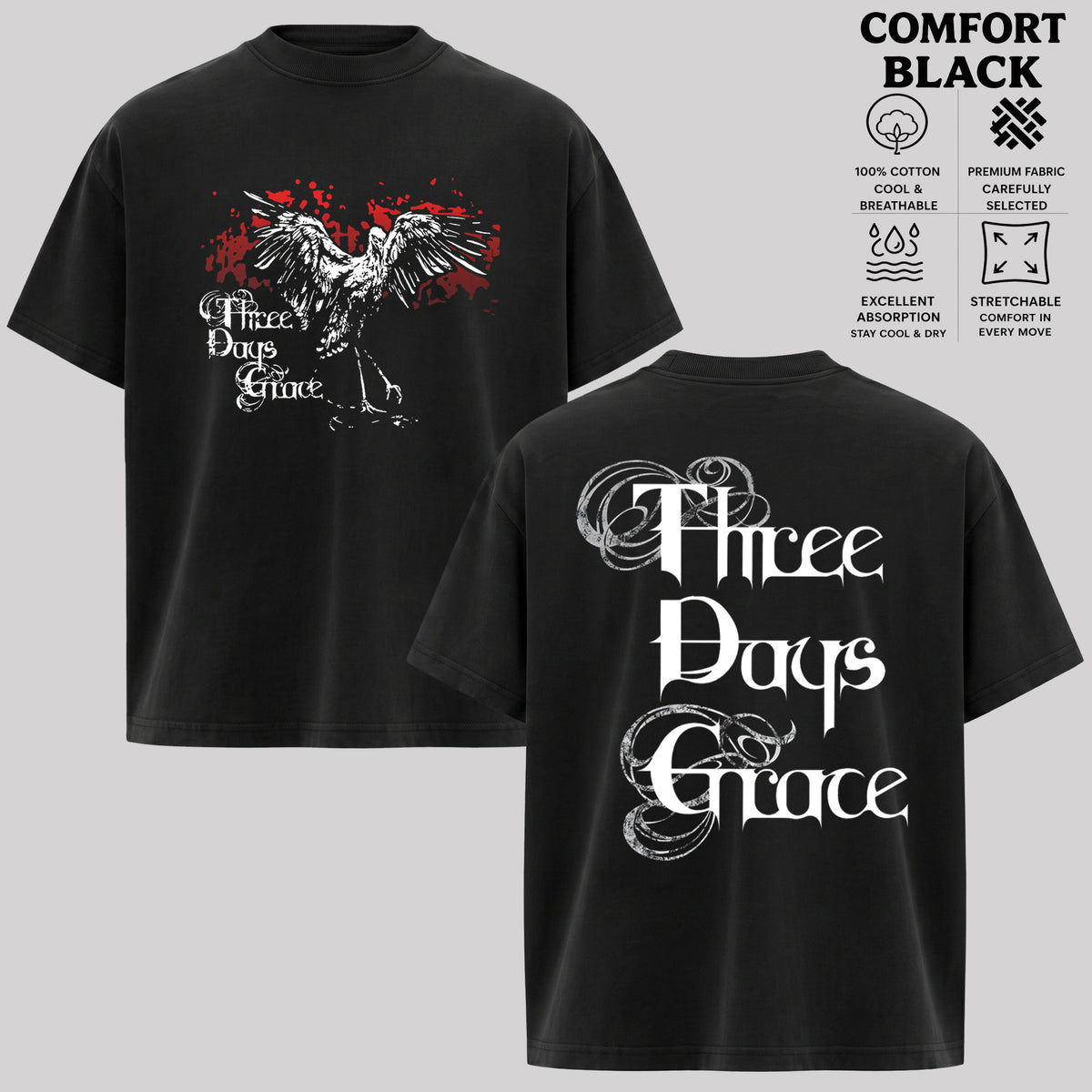 Three Days Grace Rock Band T-shirt & hoodie
