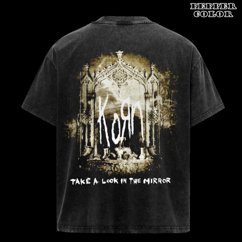 Vintage Korn Take a Look in the Mirror album cover tshirt