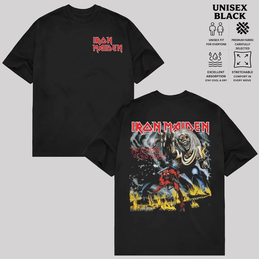 Iron Maiden T-Shirt, Vintage Heavy Metal Band Shirt, Retro Rock Music Graphic Tee