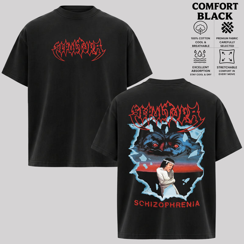 Sepultura Schizophrenia Band T-Shirt, Retro Thrash Metal Graphic Tee