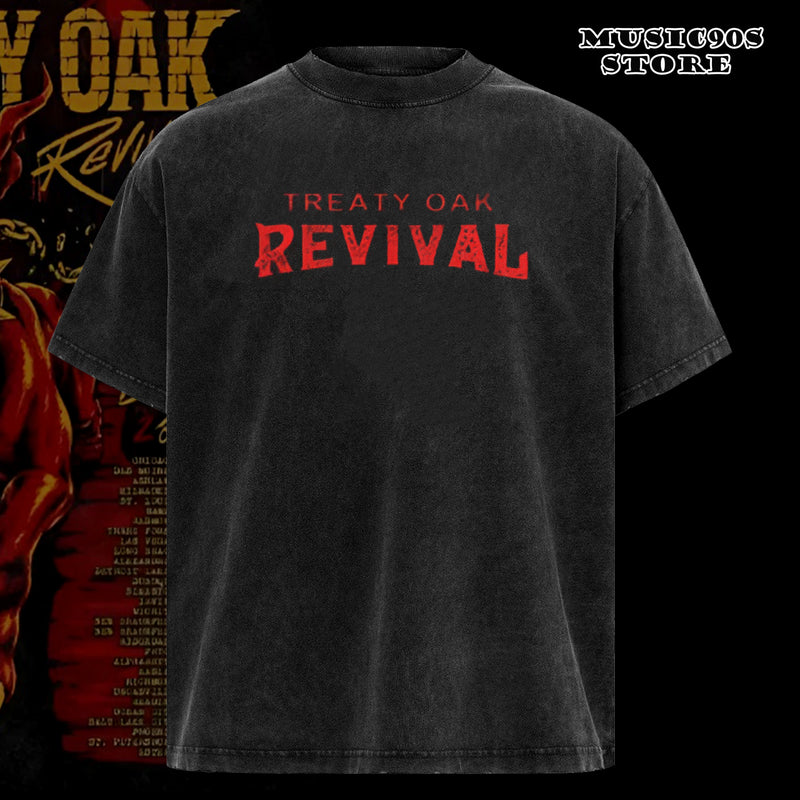 Vintage Treaty Oak Revival Bad State Of Mind Tour 2025 Poster Shirt