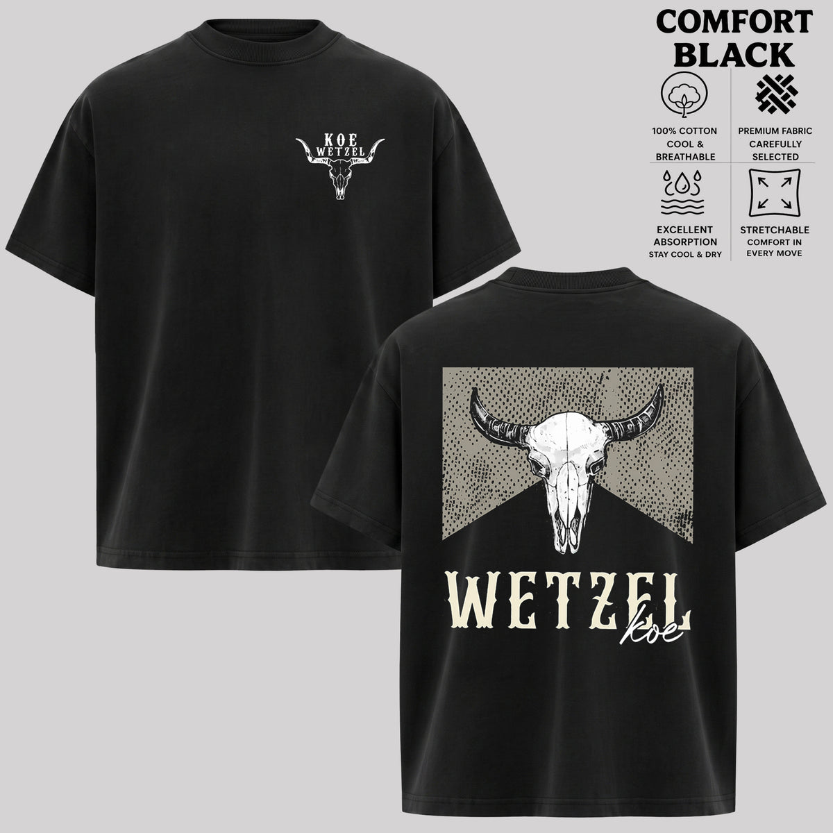 Koe Wetzel T-Shirt, Vintage Country Rock Band Shirt & Hoodie