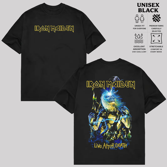 Iron Maiden T-Shirt, Vintage Heavy Metal Band Shirt, Retro Rock Music Graphic Tee