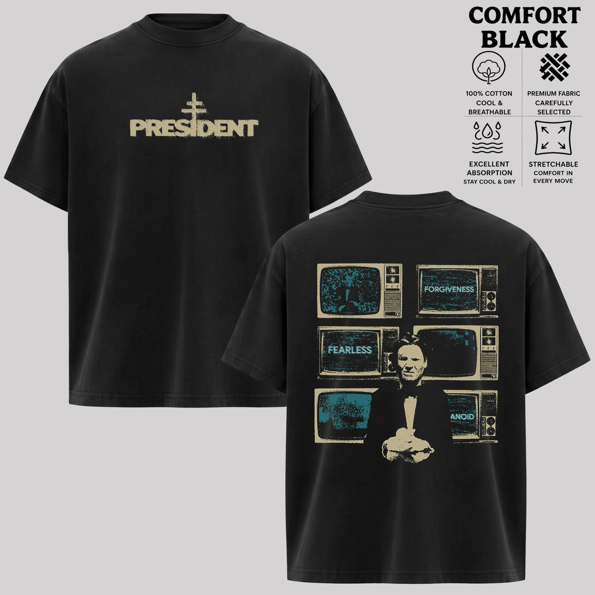 President Band Shirt & Hoodie, Retro Rock Shirt