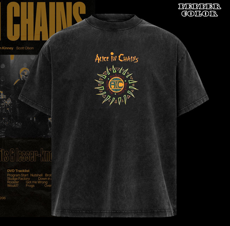 Vintage Alice In Chains - Dirt Album Tracklist T-Shirt, Classic 90s Grunge Vibes