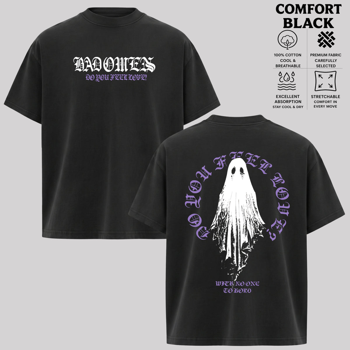 Retro Bad Omens Ghost Do You Feel Love T Shirt & Hoodie