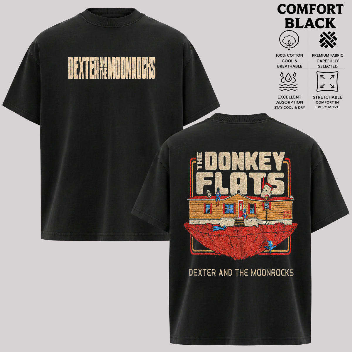 Dexter and The Moonrocks T-Shirt, Vintage Rock Band Shirt & Hoodie