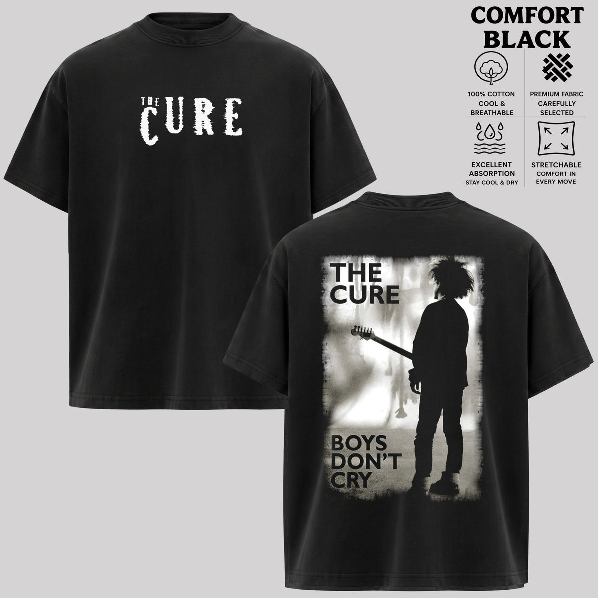 Vintage The Cure Shirt, Alternative Rock Tee