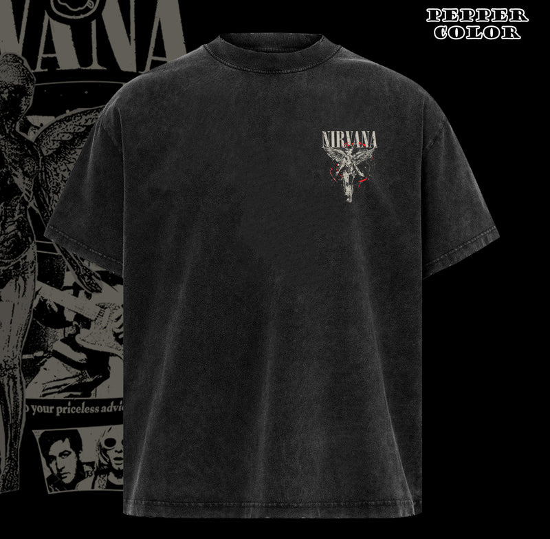 Nirvana In Utero Tour 1993 Shirt Band Graphic Tee Grunge Vintage