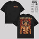 Sepultura Tribal Graphic T-Shirt, Dark Metal Band Tee,