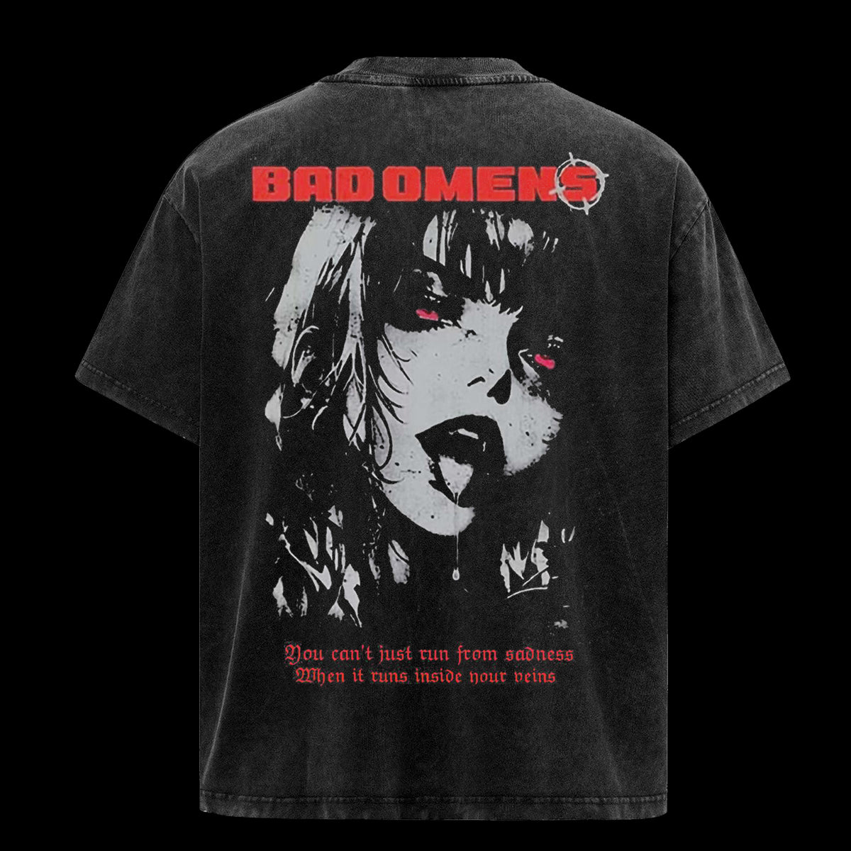 Vintage Rock Band Bad Omens Graphic T Shirt