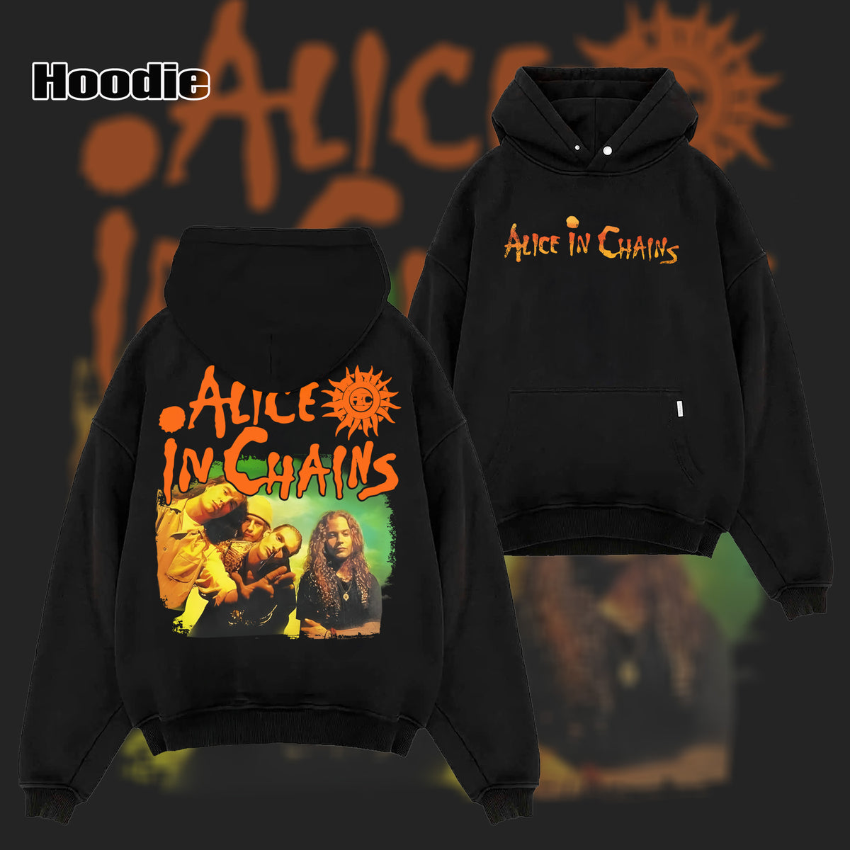 Vintage Hot Alice In Chains Band Member Men S-5XL T-Shirt & Hoodie