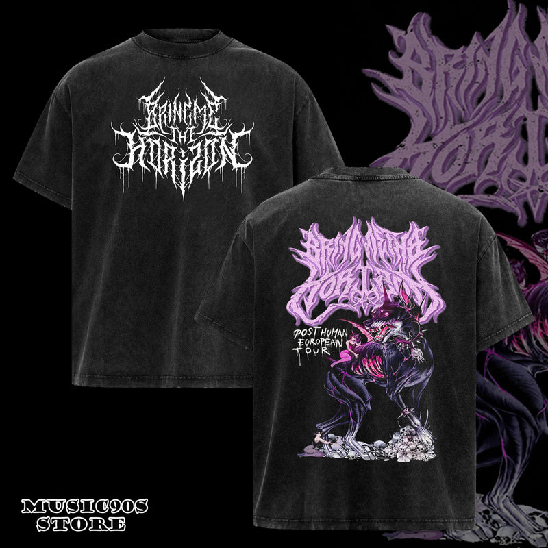 Retro Bring Me The Horizon Rock Band T-Shirt