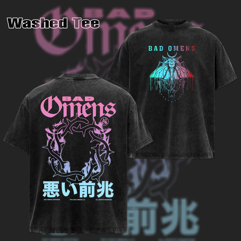 Retro Bad Omens Thorn Crown Boyfriend Fit Girls T-Shirt & Hoodie
