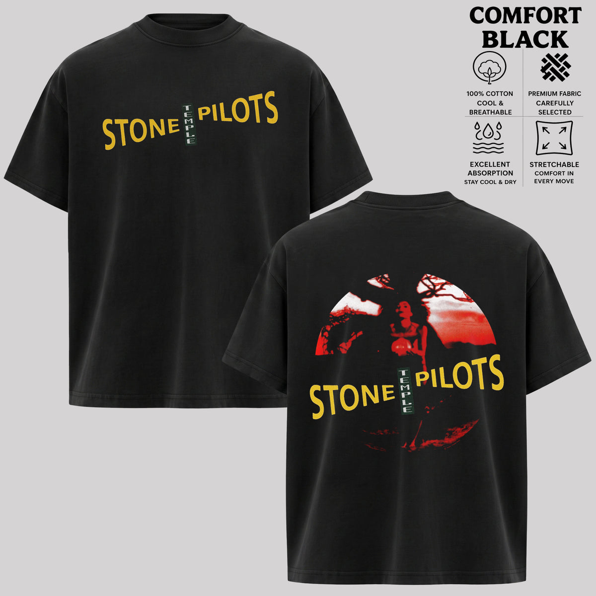 Stone Temple Pilots Band Shirt, Grunge Rock Tee