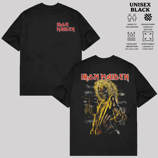 Iron Maiden T-Shirt, Vintage Heavy Metal Band Shirt, Retro Rock Music Graphic Tee