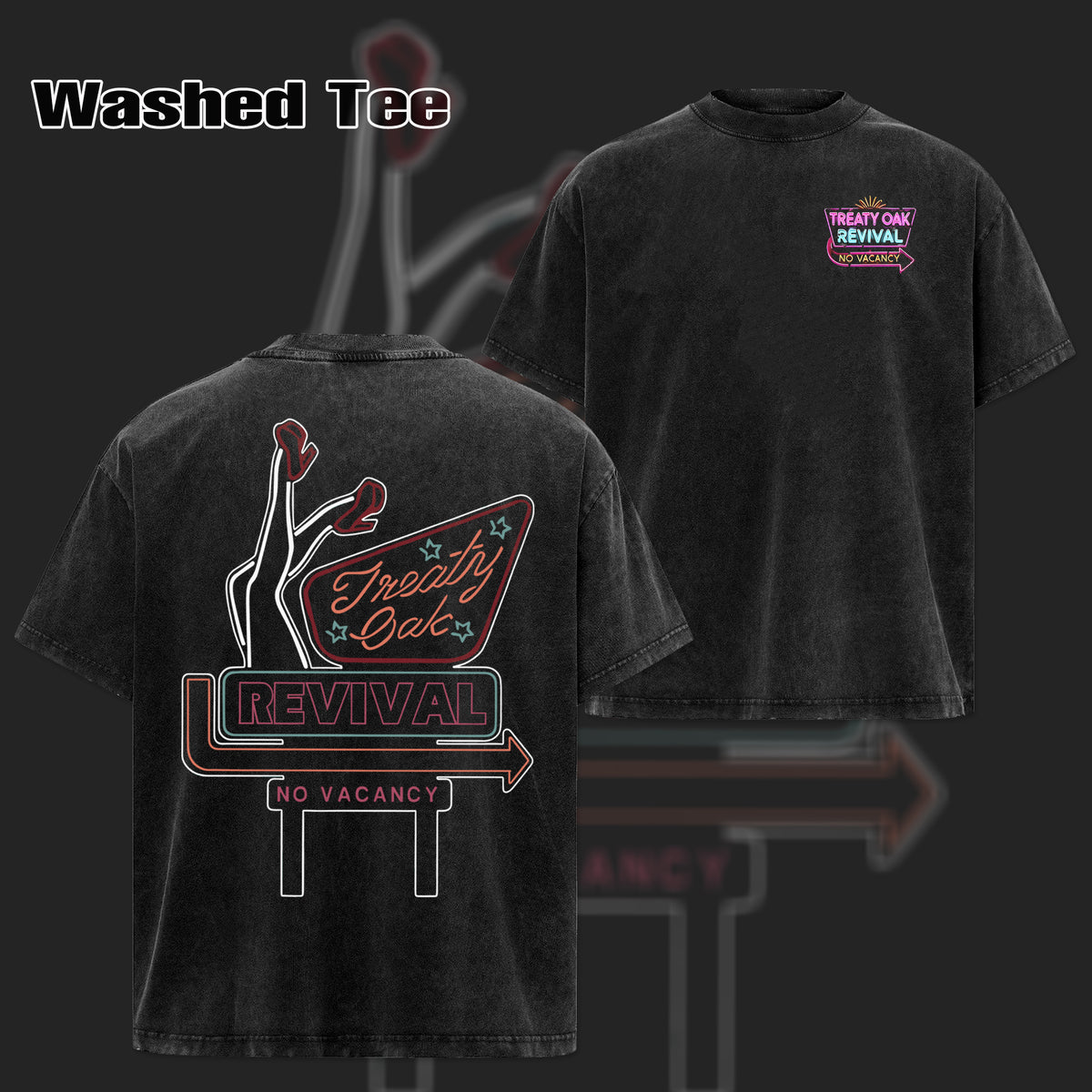 ReTro Treaty Oak Revival Band No Vacancy Double Sided T-Shirt & Hoodie