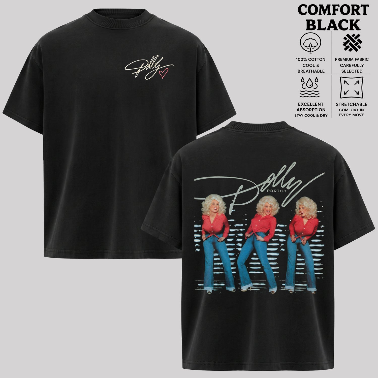 Vintage Dolly Parton Graphic T-Shirt
