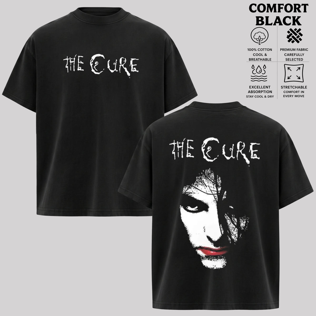 Vintage The Cure Shirt, Alternative Rock Tee