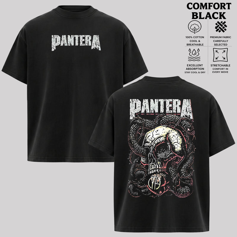 Pantera Vintage Skull Snake Graphic Tee & Hoodie