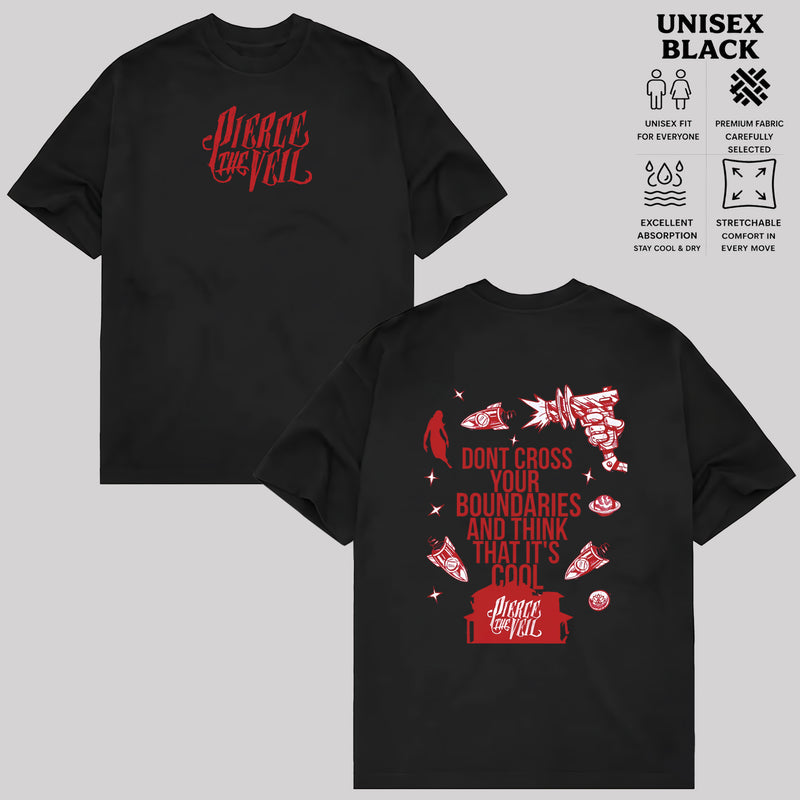 Pierce the Veil Don't Cross Your Boundaries Graphic T-Shirt & Hoodie