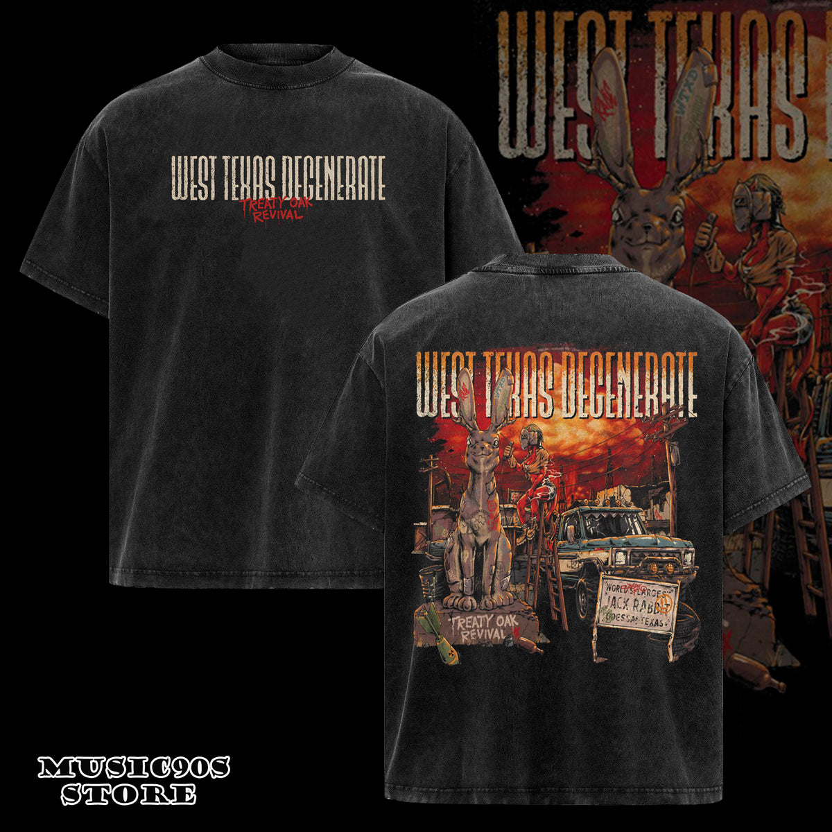 ReTro Treaty Oak Revival West Texas Degenerate T-Shirt