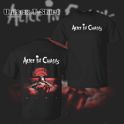 Retro Alice In Chains Rock Heavy Metal Grunge Alternative Band T-Shirt