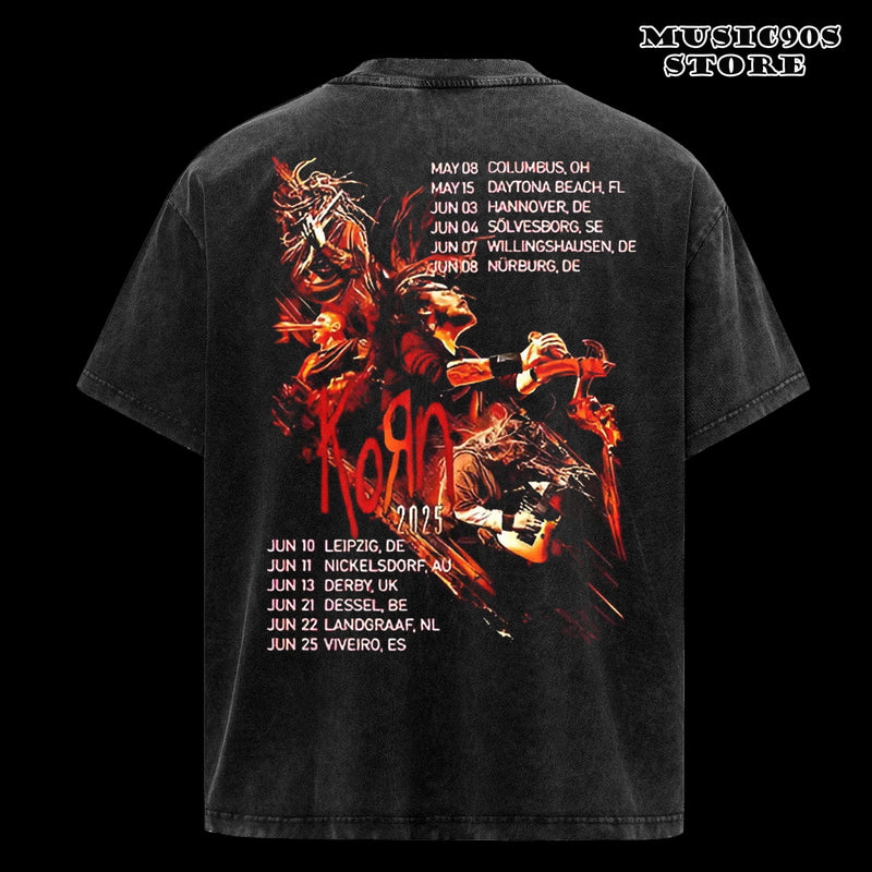 Vintage Korn Tour 2025 T Shirt