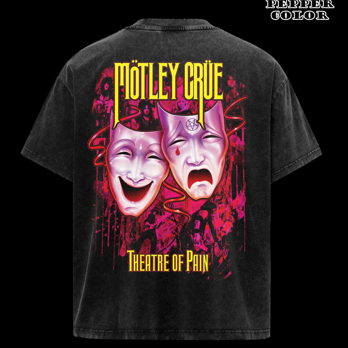 Vintage Motley Crue Theatre Of Pain Short Sleeve Tee