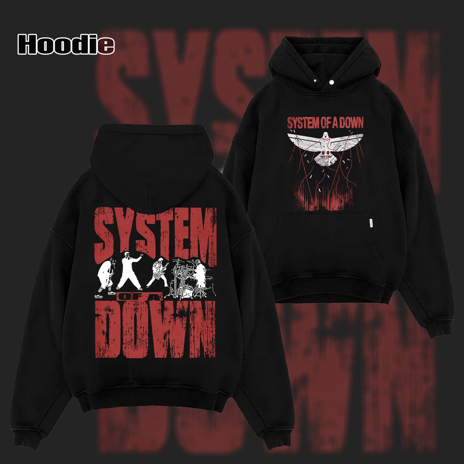 Vintage System of a Down Rock Band Shirt  & Hoodie