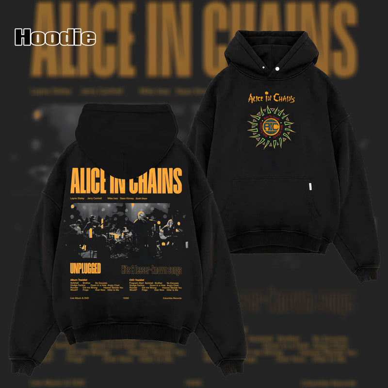 Retro Alice In Chains Heavy Metal Band T-Shirt & Hoodie