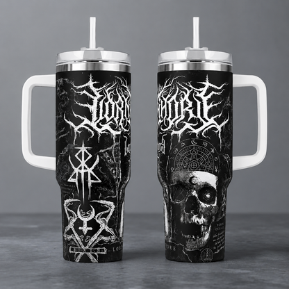 40oz Lorna Shore Tumbler with Handle and Straw