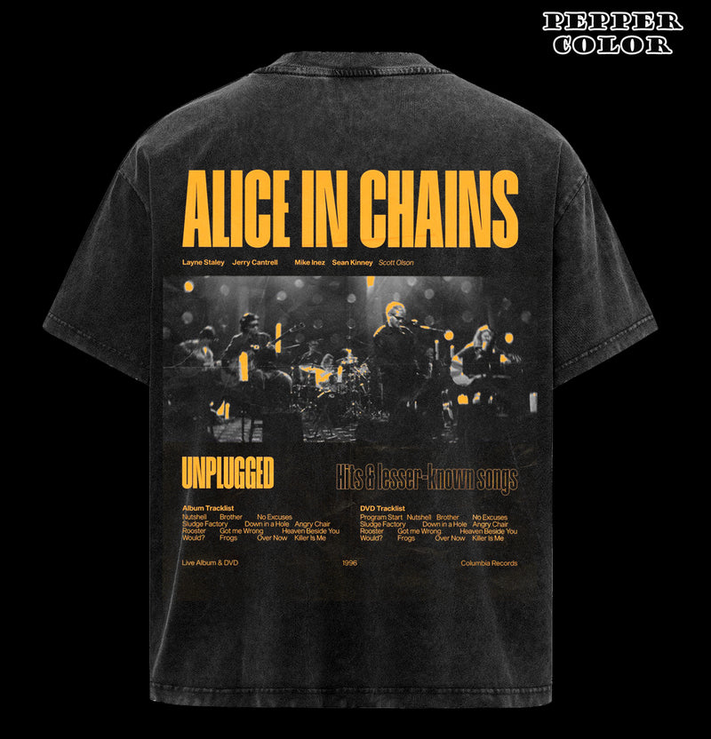 Vintage Alice In Chains - Dirt Album Tracklist T-Shirt, Classic 90s Grunge Vibes