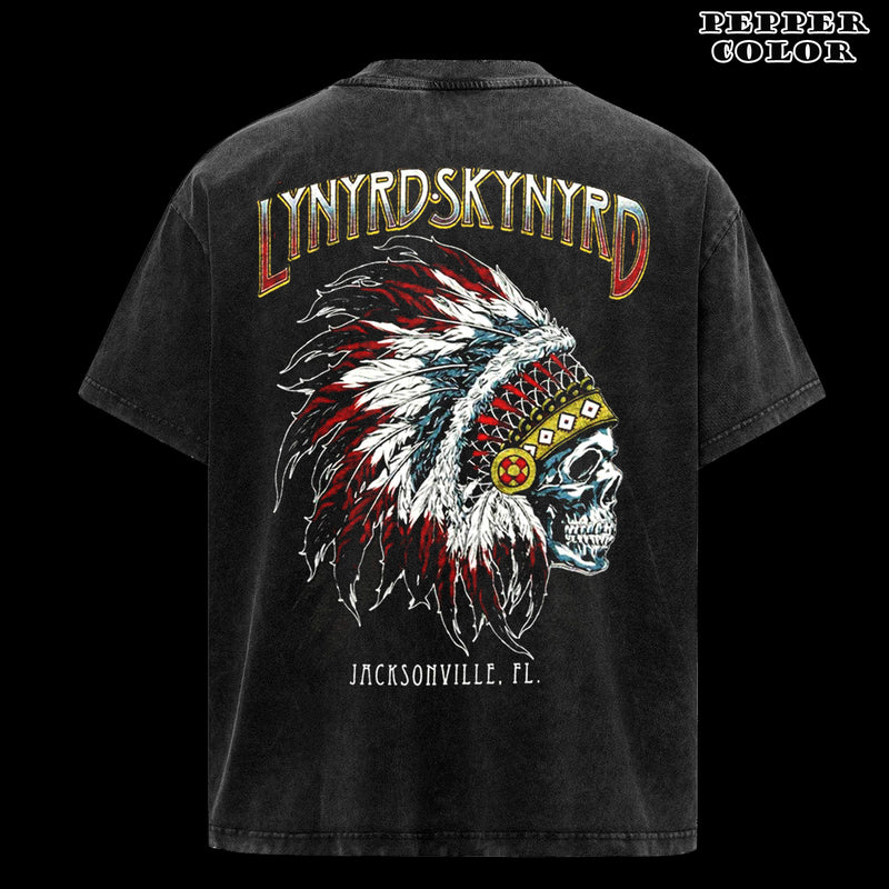 Vintage Lynyrd Skynyrd Indian Skeleton Brand T-Shirt