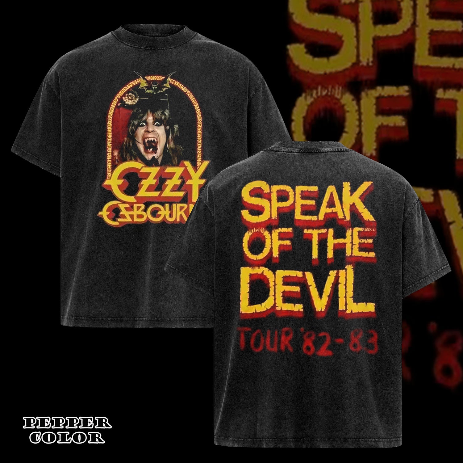 Vintage 1982 Ozzy Osbourne Speak Of The Devil T-Shirt