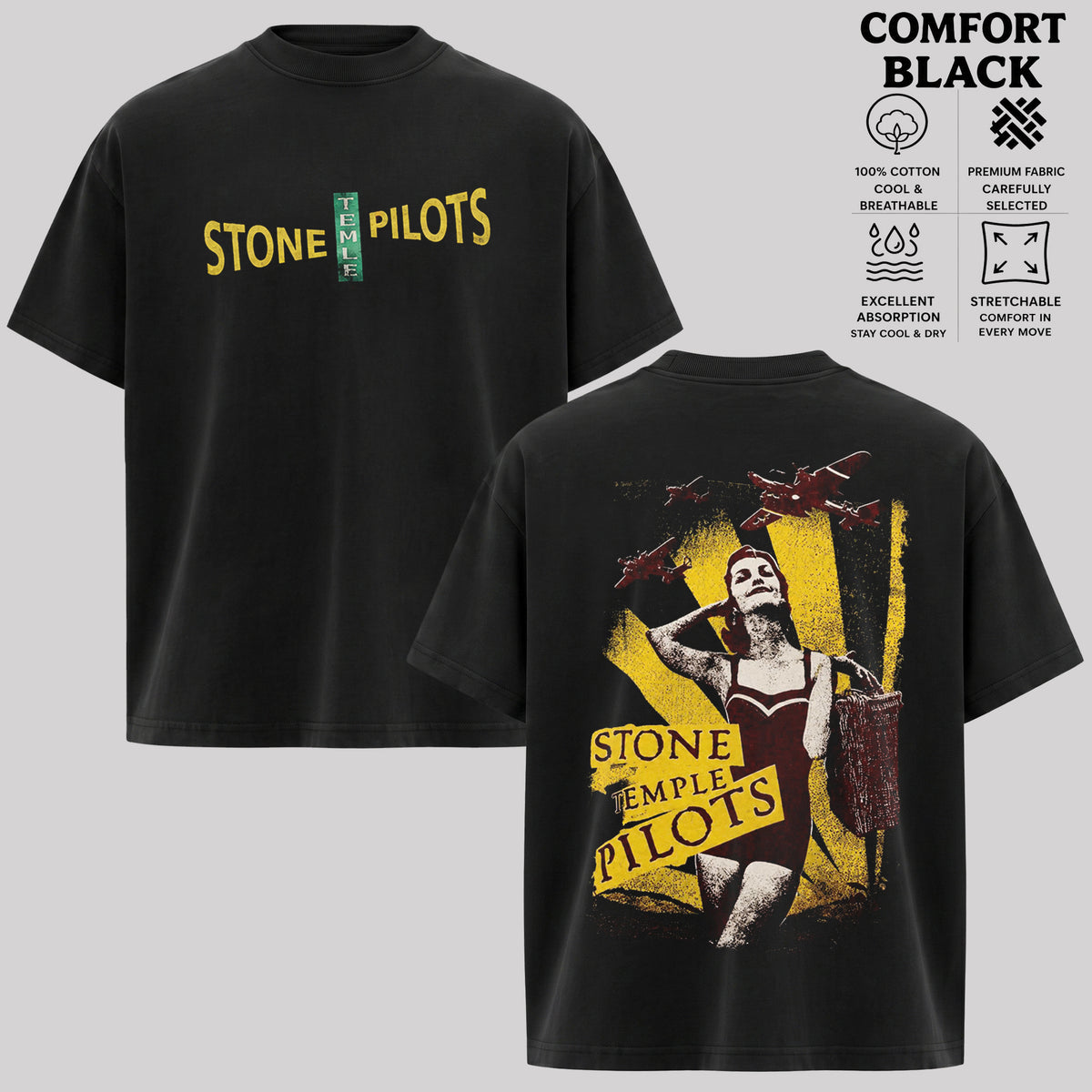 Stone Temple Pilots Band Shirt, Grunge Rock Tee